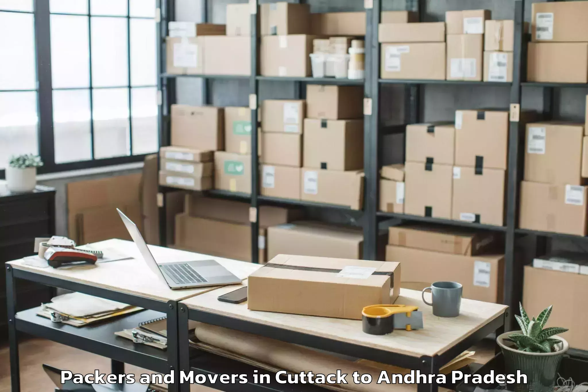 Professional Cuttack to Pulivendla Packers And Movers